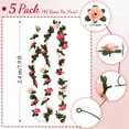 thumbnail image 2 of Artificial Flower Garland,Silk Rose Vine Flowers with Green Leaves,Hanging Fake Roses Garlands,Rose Ivy Flower Vines Floral Garland for Anniversary Wedding Birthday Party Decor,8ft/Pc,Topboutique, 2 of 7