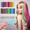 thumbnail image 3 of Temporary Hair Chalk Pens Hair Dye Washable Hair Color Non-toxic Temporary Bright Hair Color Cream for Girls Kids Adults, 3 of 9