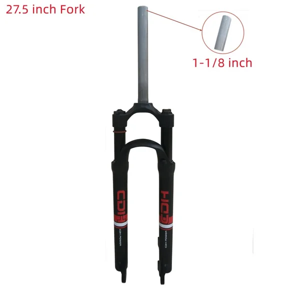 DONSP1986 27.5" MTB Suspension Fork,28.6mm Straight Tube Manual Lockout Ultralight Aluminum Alloy Bike Front Fork