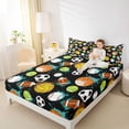 thumbnail image 4 of Feelyou Football Rugby Sport Twin Sheet Sets, Cartoon Watercolor Bedding, 3-Piece, 4 of 7