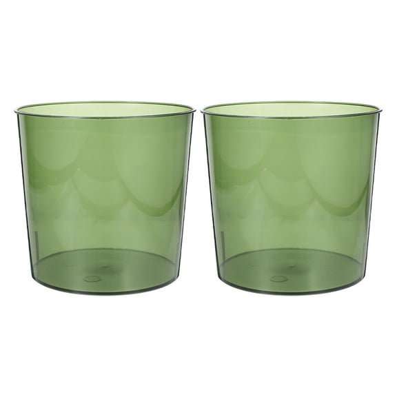 2 Pcs Bathroom Garbage Can with Lid Waking Flower Bucket