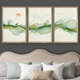 thumbnail image 3 of wall26 Framed Canvas Print Wall Art Geometric Watercolor Deer Bird Forest Abstract Shapes Illustrations Modern Art Decorative Boho Multicolor for Living Room, Bedroom, Office - 24"x36"x3 Na, 3 of 5