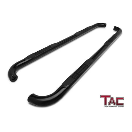 TAC Side Steps for 2001-2018 Chevy Silverado / GMC Sierra 1500 / 2500 / 3500 Crew Cab Truck Pickup (Excl. C/K “Classic”) 3