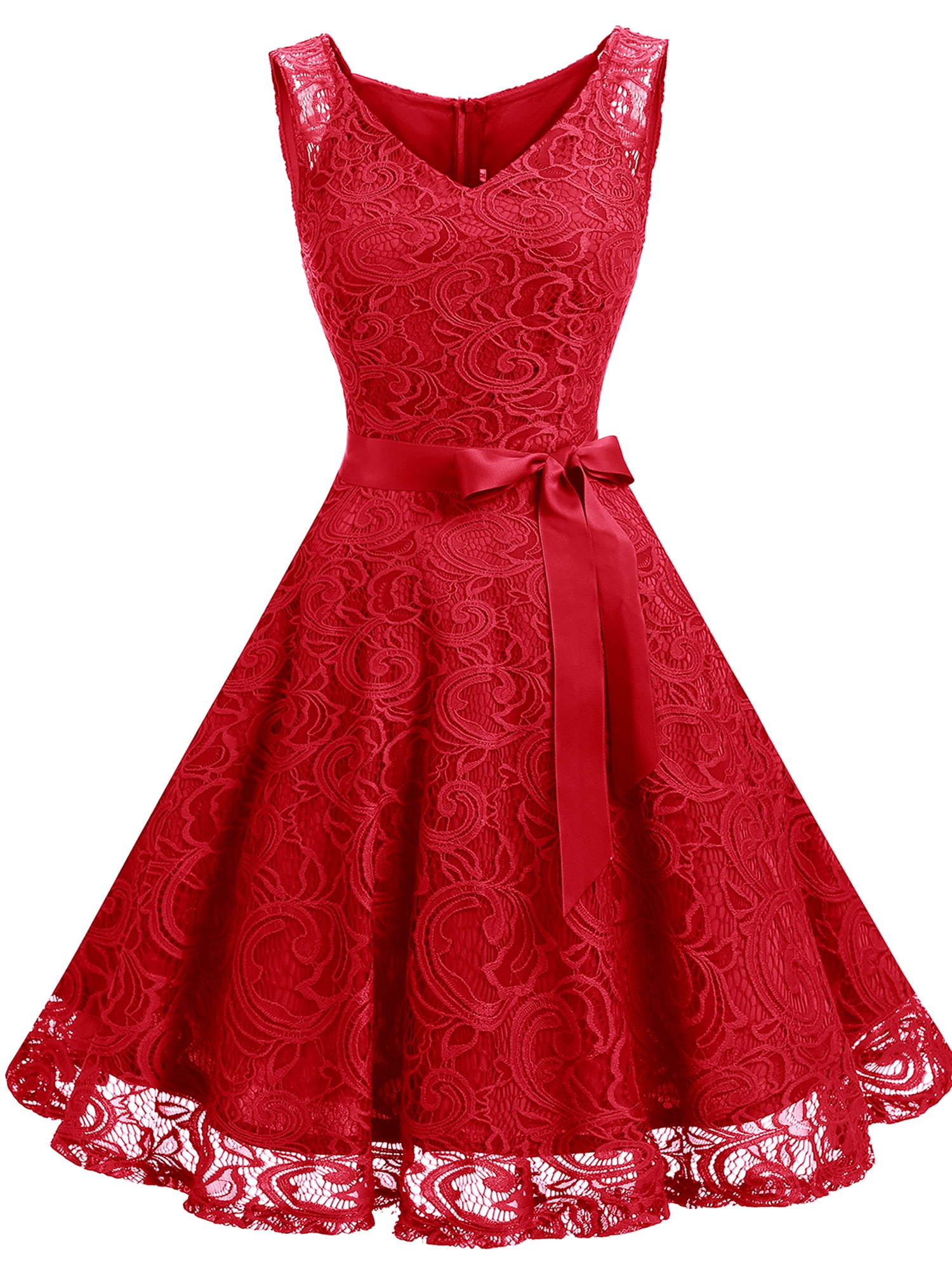 amazon prime red cocktail dresses