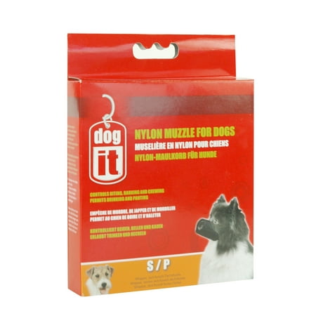 Dogit Nylon Dog Muzzle Black S 5in