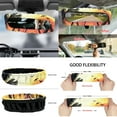 thumbnail image 6 of Yuyamidu Sunset Car Front Seat Cover Set of 12 Seaside Steering Wheel Cover Seat Belt Pads Armrest Box Mat Coconut Tree Cup Holders Trash Bag Air Vent Pocket Rear View Mirror Cover Keychain, 6 of 7