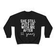 thumbnail image 1 of 12th Anniversary Husband Sweatshirt, Gifts, Sweater Shirt, 1 of 9