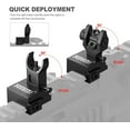 thumbnail image 4 of Feyachi Fiber Optic Iron Sights Flip Up Iron Sight, Front and Rear Backup Sights for Picatinny Rail, 4 of 6