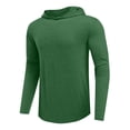 thumbnail image 4 of Turilly Hoodies Mens Solid Color Zip Up Hooded Top Soft Casual Fast Drying Long Sleeve Shirt, 4 of 5