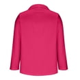 thumbnail image 5 of Homenesgenics Winter Jackets for Women Plus Size under $10.00 Women's Casual Blazer Open Front Lapel Long Sleeve Solid Color Print Suit Work office Jackets Blazer Pink M, 5 of 5