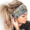 thumbnail image 2 of EnJoCho Wide Headbands For Women Fashion Print Hairband Elastic Head Wrap Hair Band Bandana Headband Sport Hair Cover, 2 of 3
