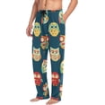 thumbnail image 5 of Men's Pajama Pants with Pockets Sleepwear Lounge Pants Stretch Casual Owls Ethnic, 5 of 7