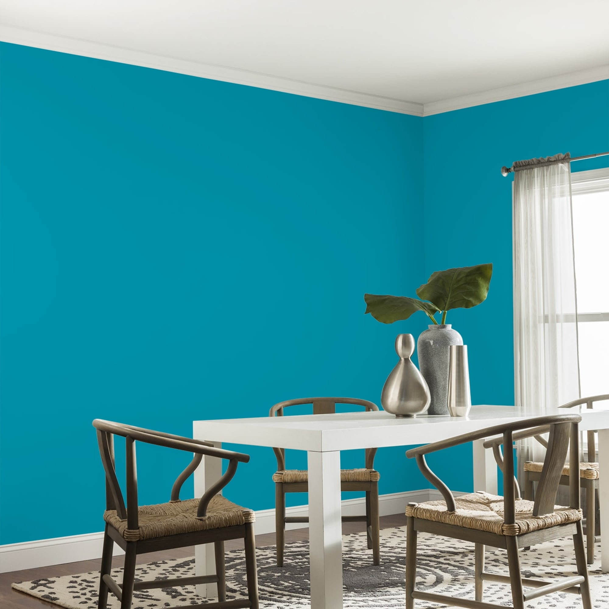Glidden HEP Mediterranean Blue / Blue, Eggshell Interior Paint with Primer, 1 Gallon