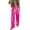 Hot Pink, variant on UJNDER Women Casual Pants High Waist Relaxed Fit Trousers Comfortable Loose Straight Leg Wide Leg for All Seasons Hot Pink L