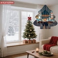 thumbnail image 2 of Metal Hanging Christmas Tree - Shaped Wind Decorations - Festive Garden Spinners with Vibrant Patterns for Holiday Yard Decor, 2 of 7