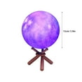 thumbnail image 6 of Mind-Glowing Galaxy Moon Lamp with 16 Colors,Touch/Remote,Wood Stand-Teen Girls Gift Trendy Stuff-Christmas Gift for 6 7 8 9 10 11 12 Year Old Teenage Girl-Cool Night Light for Kids (5.9 inch), 6 of 9