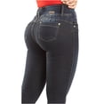 thumbnail image 6 of LT.ROSE CS3B04 Butt Lifting Skinny Colombian High Waisted Jeans for Women Blue 11, 6 of 6