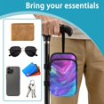 thumbnail image 6 of COEQINE Crutch Bag for Women, Elbow Crutch Pouch Purple Teal Galaxy Nebula Broken Leg Crutch Bag, Walking Cane Bag, Forearm Crutch Attachment, Lightweight, for Adults Elderly, 6 of 7