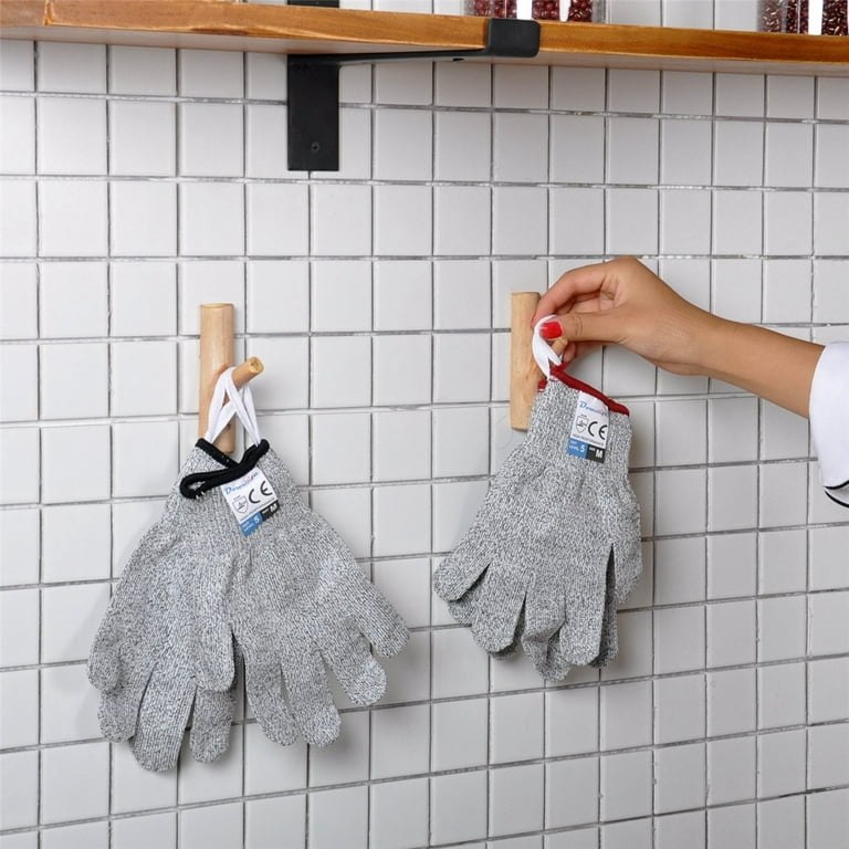 Cut Resistant Gloves, Level 5 EN388 - ANSI/ISEA Certified Cutting Gloves,  Kitchen Work Gloves for Chefs, Food Grade[Large] 
