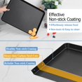 thumbnail image 4 of Toaster Oven Pan with Cooling Rack Set x x Carbon Steel Small Baking Pan Tray with Nonstick Rack for Baking Roasting & Heavy Duty Easy Clean, 4 of 7