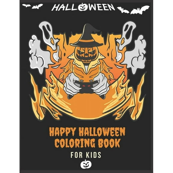 Happy Halloween Coloring Book For kids: (Halloween coloring Book for kids Toddlers and Preschoolers) - Halloween Gift for kids- 50 Halloween coloring pages - Children Coloring Workbooks - Halloween Co