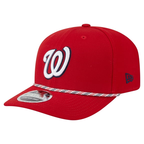 Men's New Era Red Washington Nationals Multi-Rope 9SEVENTY Stretch-Snap Hat