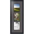 thumbnail image 1 of collage photo frame double mat with 3 - 6x8 openings and  black frame, 1 of 2