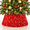 RED, variant on LOMYOLO Sequin Christmas Tree Skirt 24in Round Christmas Tree Collar Tree Stand Cover, Sparkly Xmas Tree Skirt for Holiday Indoor Decorations Rings Glitter Base Skirt for Christmas Party Decor-SILVER