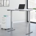 thumbnail image 2 of Move 60 Series 48W x 24D Adjustable Desk Set in White - Engineered Wood, 2 of 7