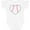 AA-White, variant on Inktastic Heart Shaped Baseball Boys or Girls Baby Bodysuit