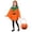 Kids-Glow in the dark, variant on FchengtaiS 3PCS Halloween Pumpkin Costume for family,Glow in the Dark Halloween Pumpkin Cloak-Poncho with Headband & Candy Bag for Holiday Party