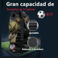 thumbnail image 4 of Bolsa de Pelota de Red de Fútbol Bolsa Grande de Malla Deportiva para 17 Balones, malla para balones de equipo de fútbol,cordón para Artículos deportivos voleibol baloncesto, 4 of 5