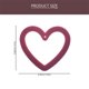 thumbnail image 2 of 12 Uds. Colgante de corazón, abalorio de corazón hueco, fabricación de joyas, colgantes de abalorios HOMEMAXS MX16341887, 2 of 5