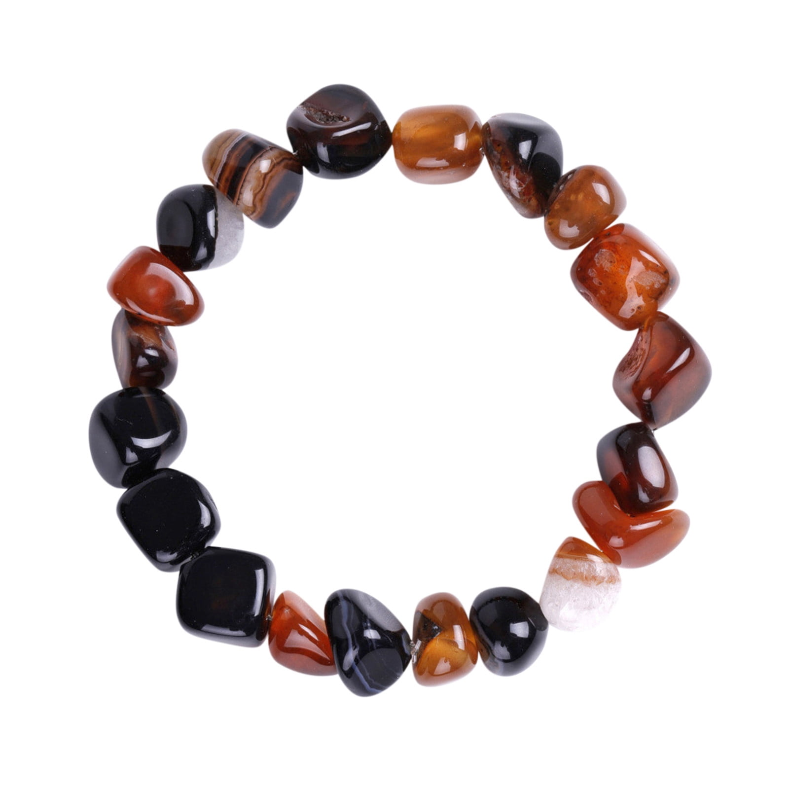 Multi Mix Stone Rainbow Chakra Stretch Bracelet Crystal Charged *Read Below* 