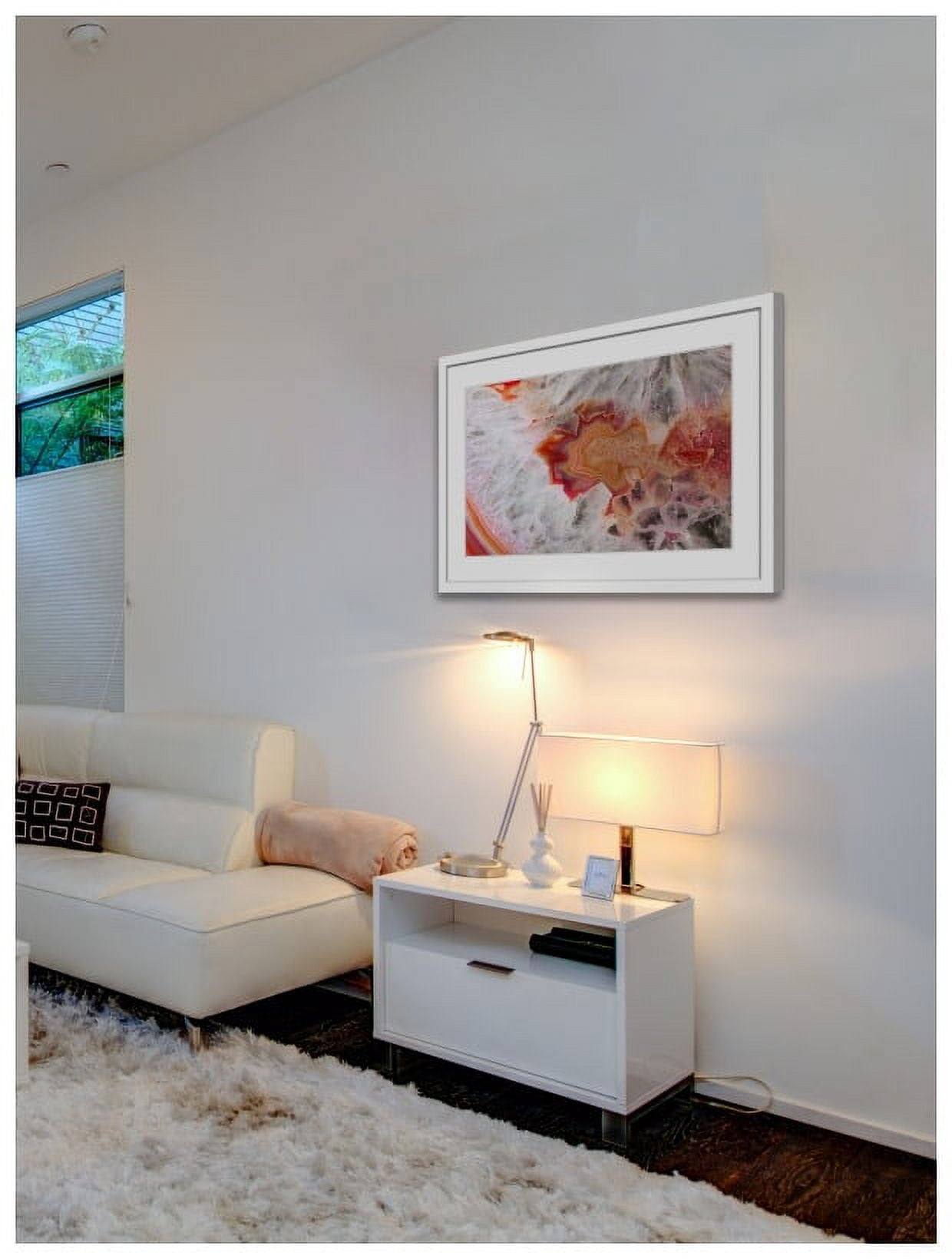 "Sand Layers" Framed Painting Art Print, 18" x 1.5"