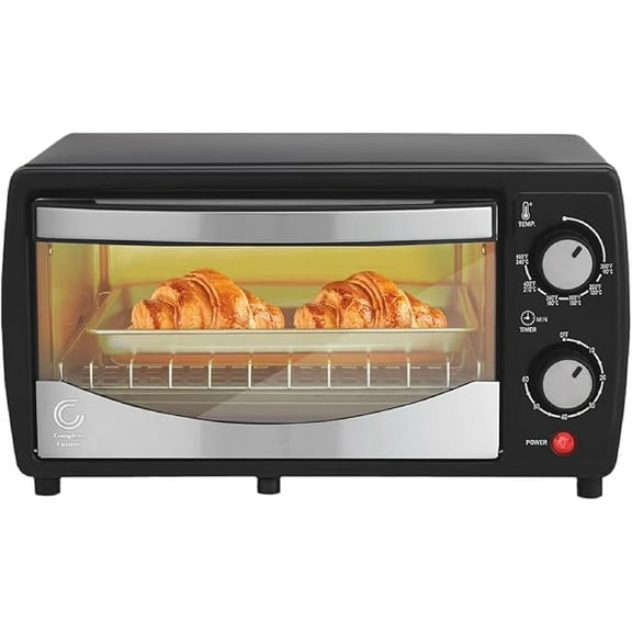 Complete Cuisine 4-Slice Toaster Oven, 9L (Carry Handle Box)
