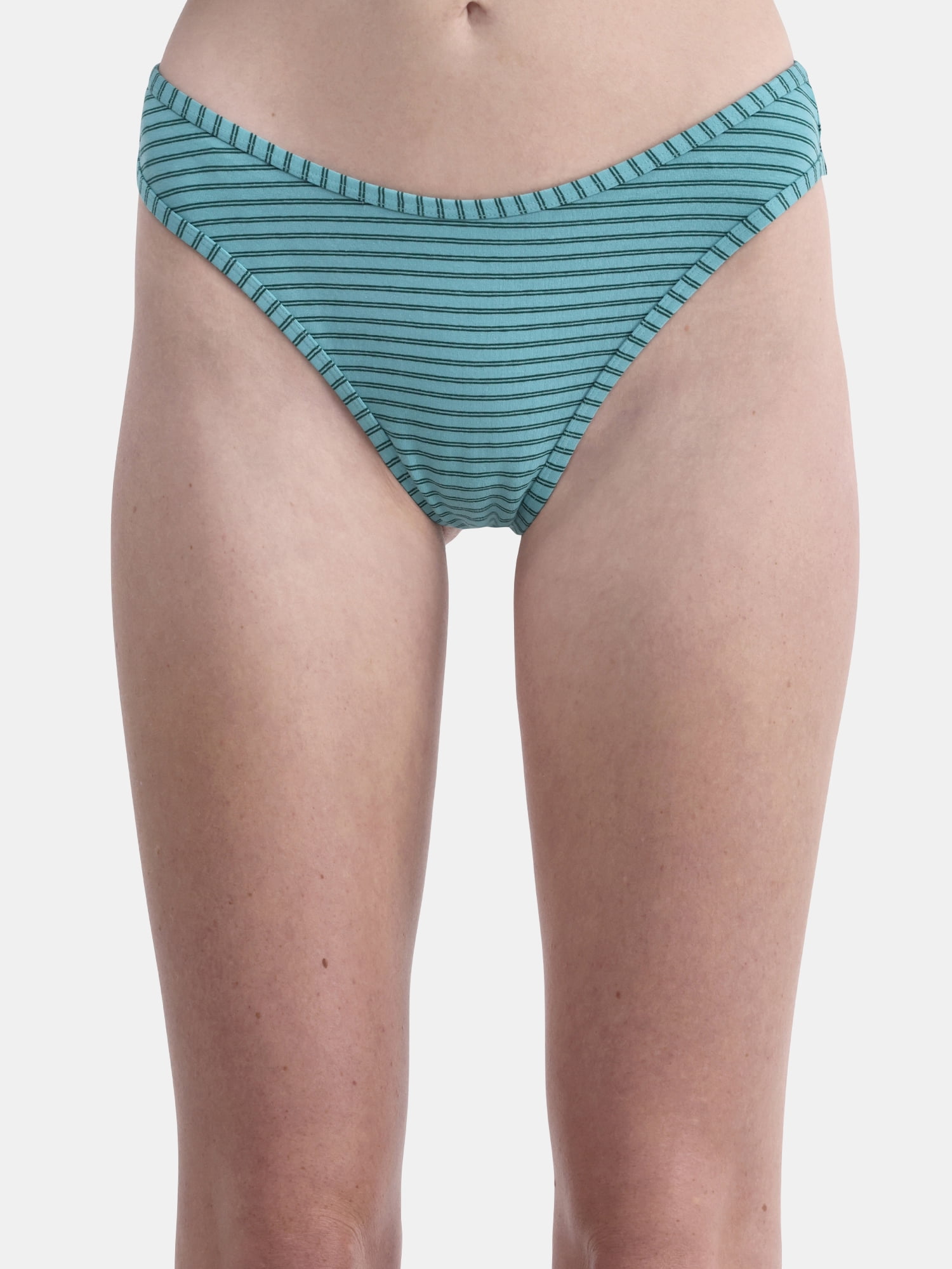 (3 pack) No Boundaries Cotton Thong Panty, Women’s and Women’s Plus, Sizes S-XXXL