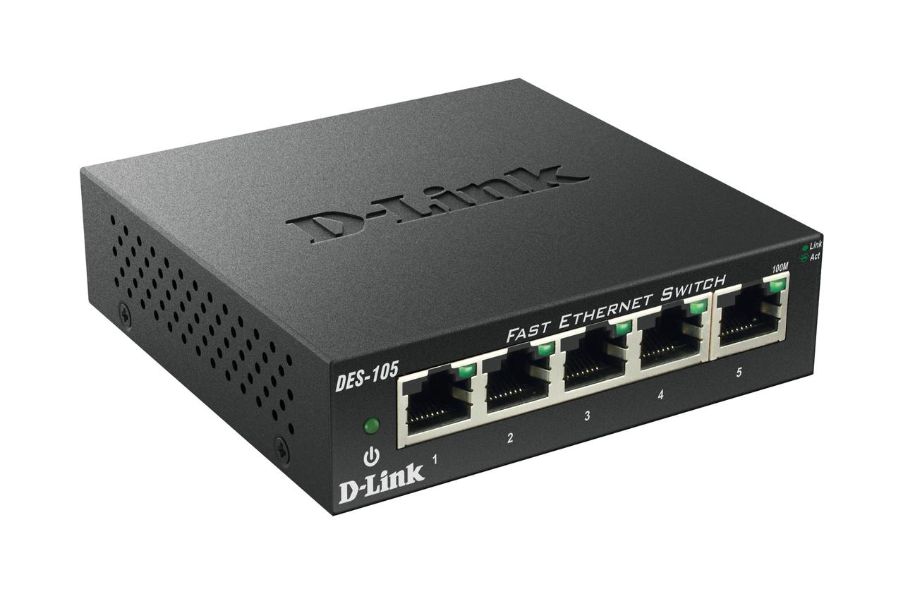 D-Link DGS-105 5 Port Gigabit Ethernet Desktop Switch - image 5 of 6