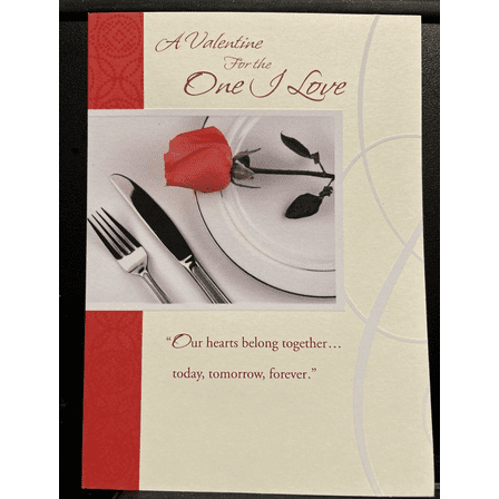 For the One I Love Valentine's Day Greeting Card w/Envelope