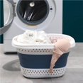 thumbnail image 4 of Baohd Collapsible Plastic Laundry Basket - Oval Tub/Basket - Foldable Storage Container/Organizer - Portable Washing Tub - Space Saving Laundry Hamper, 4 of 8