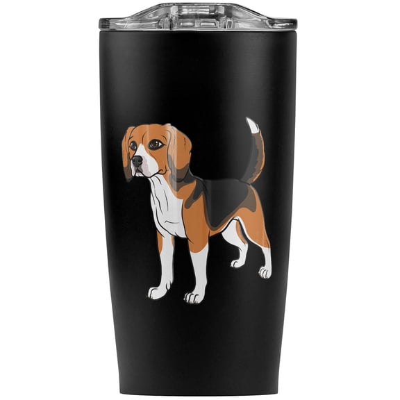 Beagle Pet Dog Stainless Steel 20 oz Travel Tumbler, Vacuum Insulated & Double Wall with Leakproof Sliding Lid | Great for Coffee/Hot Drinks and Cold Beverages