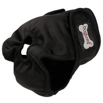 Female Dog Diapers for Small Medium and Large Dogs, Adjustable and Leakproof Doggie Sanitary Panties, The Harassment of Pants and Safety Pants, Black&Red(Black,L)