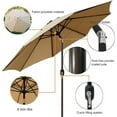 thumbnail image 2 of Parasol de Patio Extérieur 9 Pi (2,7 m), Parasol de Table Extérieur, Parasol de Cour, Parasol de Marché avec 8 Nervures Robustes, Inclinaison à Bouton-Poussoir et Manivelle, 2 of 6