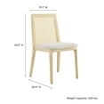 thumbnail image 3 of Monarch Dining Side Chair in Antique White Natural Heathered Weave Ivory, 3 of 9