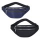 thumbnail image 1 of Hukapapa 2 riñoneras para hombres y mujeres, riñonera con correa ajustable para viajes, deportes, correr, azul+negro, 1 of 5