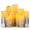 Birch Bark 9 Pack (D:2.2" x H:4"5"6"7"8"9"), variant on Flickering Led Candles With Birch Bark Effect - Set Of 9-operated Real Waxar 10-key Remote Control 2/4/6/8 Hour Timer