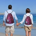thumbnail image 5 of Honeii ink Donkey Pop Art Print Drawstring Backpack,Drawstring Bags String Backpack Gym Cinch Sack Backpack Sport Bag Draw-Small, 5 of 6