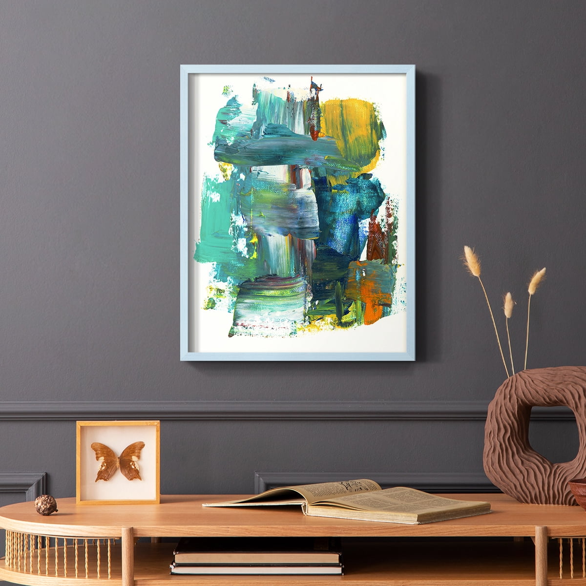 Abstract I in Paper Solid Wood 11 x 14 Framed Print