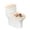 Easter: Creating a Festive Atmosphere, variant on HELLHERO Polyester Fabric Bathroom Toilet Cover Set, Soft, Elastic Bottom U-Shaped Stretch, Elastic Installation