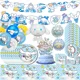 thumbnail image 3 of Vajilla desechable para fiesta de cumpleaños de Sanrio, adorno para tarta, bandera colgante, globo Cinnamoroll con bonito perro, decoración de cumpleaños, 3 of 6
